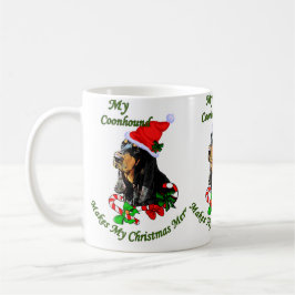 Caneca De Café Em Dois Tons Presentes de Natal de Black and Tan Coonhound