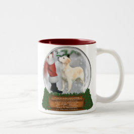 Caneca De Café Em Dois Tons Presentes de Natal para ouro Retriever