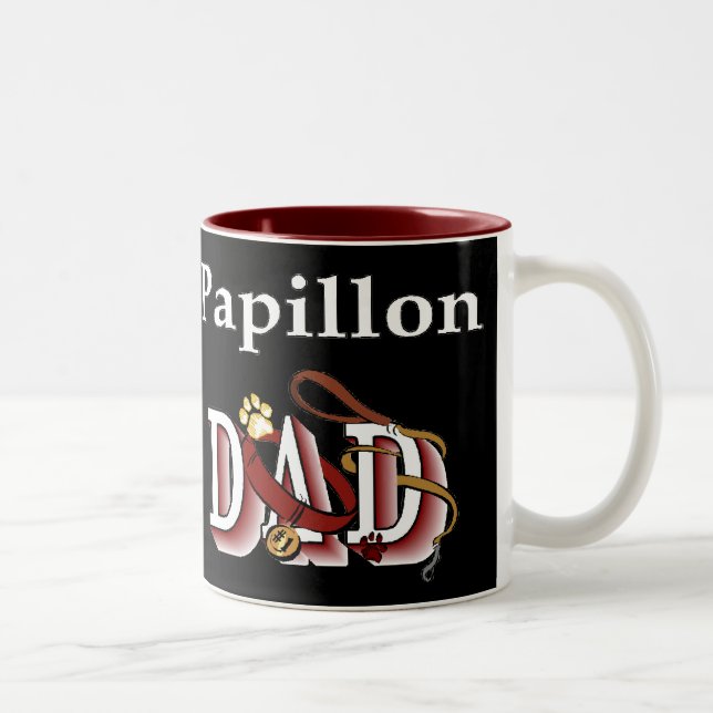 Caneca De Café Em Dois Tons Presentes de Pai Papillon (Direita)