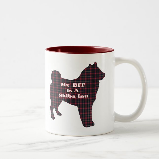 Caneca De Café Em Dois Tons Presentes de Shiba Inu BFF (Direita)