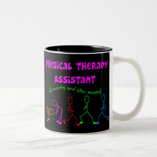 Caneca De Café Em Dois Tons Presentes do assistente da fisioterapia