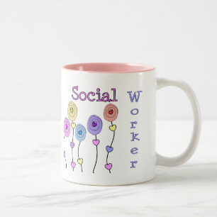 Caneca De Café Em Dois Tons Presentes do assistente social