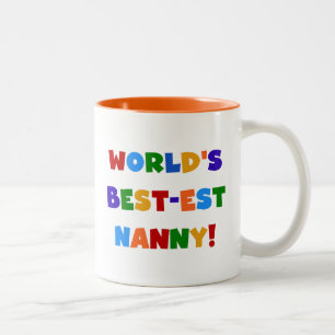 Caneca De Café Em Dois Tons Presentes do baby-sitter do Melhor-est do mundo