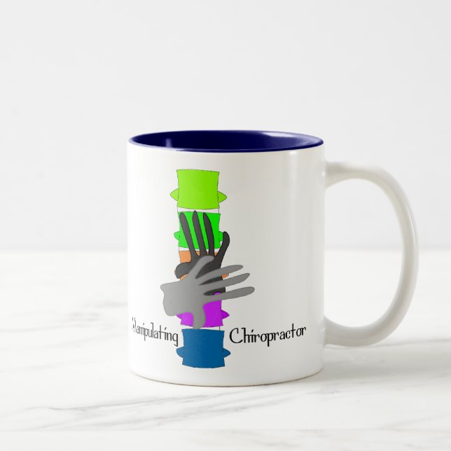 Caneca De Café Em Dois Tons Presentes do Chiropractor (Direita)