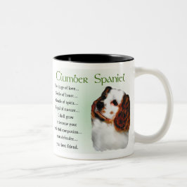 Caneca De Café Em Dois Tons Presentes do Clumber Spaniel