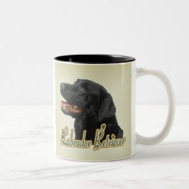 Caneca De Café Em Dois Tons Presentes do Labrador Retriever