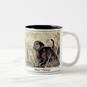 Caneca De Café Em Dois Tons Presentes do Labrador Retriever