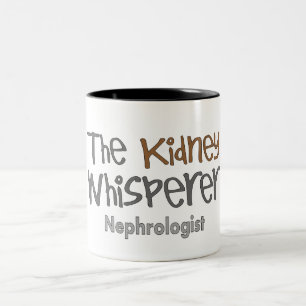 Caneca De Café Em Dois Tons Presentes do médico do Nephrologist, cómicos