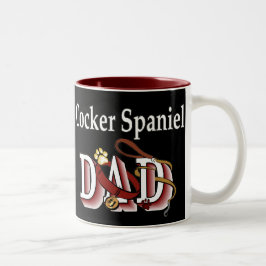 Caneca De Café Em Dois Tons Presentes do PAI coker Spaniel