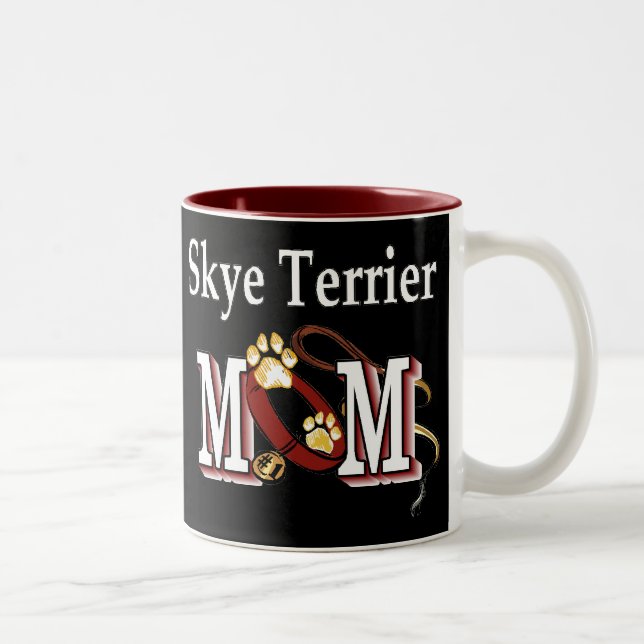 Caneca De Café Em Dois Tons Presentes do Pai Skye Terrier (Direita)