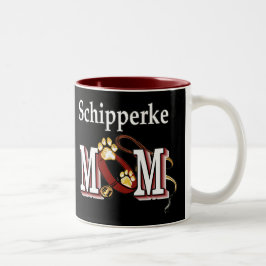 Caneca De Café Em Dois Tons Presentes do Schipperke MOM