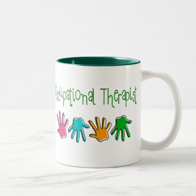 Caneca De Café Em Dois Tons Presentes do terapeuta ocupacional (Direita)