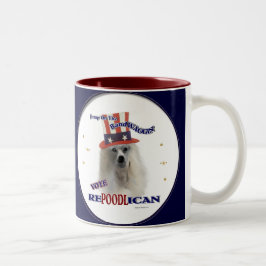 Caneca De Café Em Dois Tons Presentes dos amantes da CANICHE