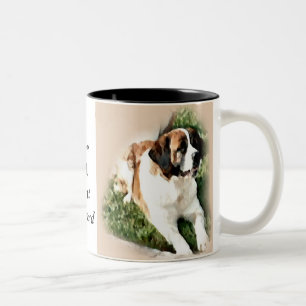 Caneca De Café Em Dois Tons Presentes dos amantes de St Bernard