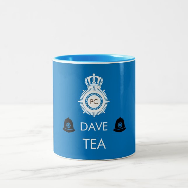Caneca De Café Em Dois Tons Presentes E Acessórios Da Polícia Britânica (Centro)