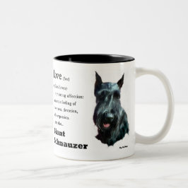 Caneca De Café Em Dois Tons Presentes Giant Schnauzer