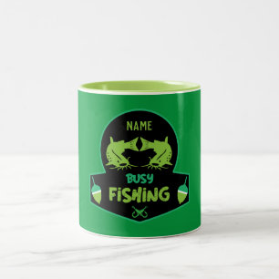 Caneca De Café Em Dois Tons Presentes originais de pesca engraçados