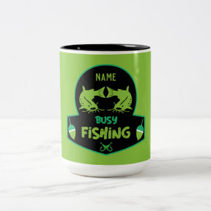 Caneca De Café Em Dois Tons Presentes originais de pesca engraçados