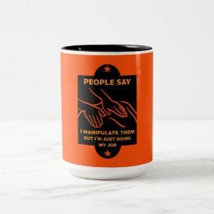 Caneca De Café Em Dois Tons Presentes Osteopatas Engraçados