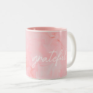 Caneca De Café Em Dois Tons Presentes para Mamãe, Melhor Cerâmica Rosa Mármore