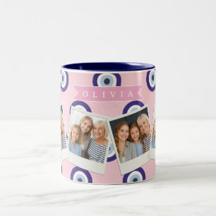 Caneca De Café Em Dois Tons Presentes Personalizados com o Nome e Padrão do Ol