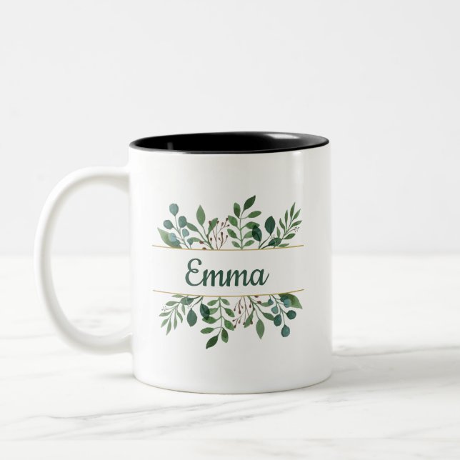 Caneca De Café Em Dois Tons Presentes Personalizados para Damas de Honra | Pre (Esquerda)