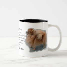 Caneca De Café Em Dois Tons Presentes Pomeranianos