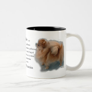 Caneca De Café Em Dois Tons Presentes Pomeranianos