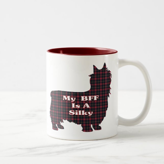 Caneca De Café Em Dois Tons Presentes Sensíveis Terrier BFF (Direita)