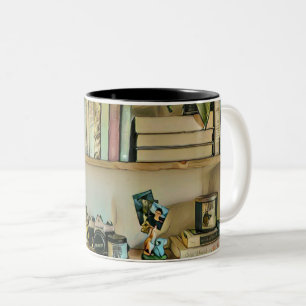 Caneca De Café Em Dois Tons Presentes únicos para amantes de livros
