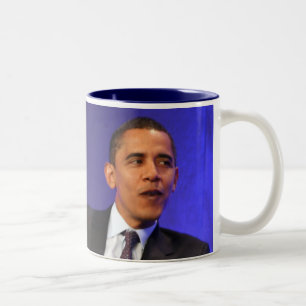 Caneca De Café Em Dois Tons Presidente Barack Obama