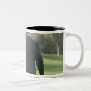 Caneca De Café Em Dois Tons Presidente Barack Obama e primeira senhora