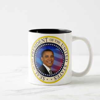 Caneca De Café Em Dois Tons Presidente comemorativo Obama Inauguração