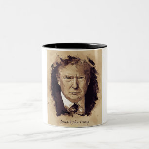 Caneca De Café Em Dois Tons Presidente Donald Trump