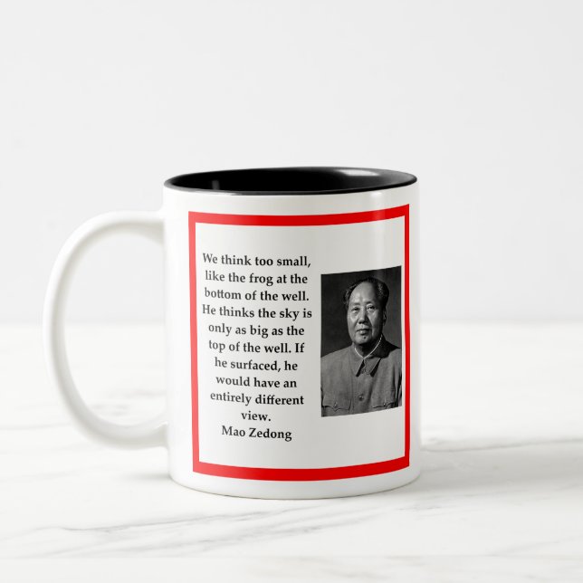 Caneca De Café Em Dois Tons Presidente Mao (Esquerda)