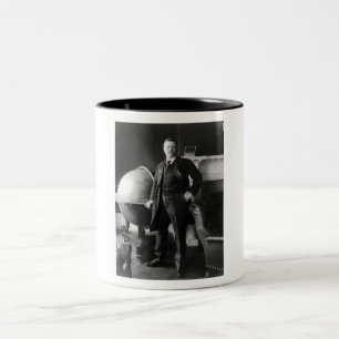 Caneca De Café Em Dois Tons Presidente Theodore Roosevelt