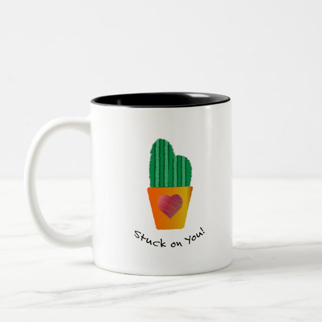 Caneca De Café Em Dois Tons Preso em você (Esquerda)