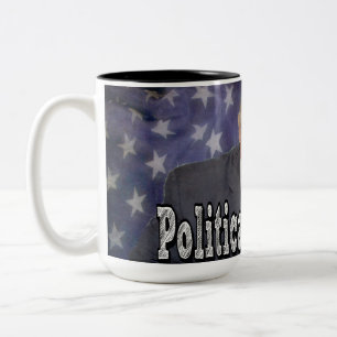 Caneca De Café Em Dois Tons Preso Político Trump