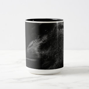 Caneca De Café Em Dois Tons Primata bonito do gorila