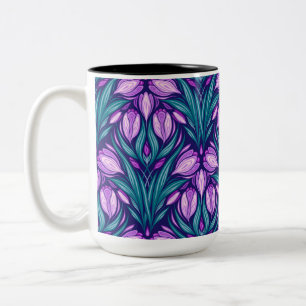 Caneca De Café Em Dois Tons Primavera crocodilo