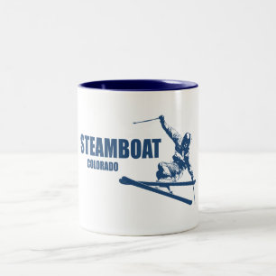 Caneca De Café Em Dois Tons Primaveras Steamboat Colorado Skier