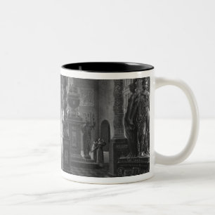 Caneca De Café Em Dois Tons Primeira ideia da sala introdutória
