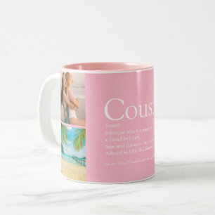 Caneca De Café Em Dois Tons Primo Girly Pink Photo Collage Definition