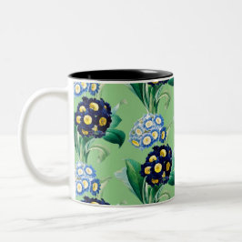 Caneca De Café Em Dois Tons Prímula Cowslip Botânica