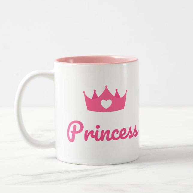 Caneca De Café Em Dois Tons Princesa (Esquerda)