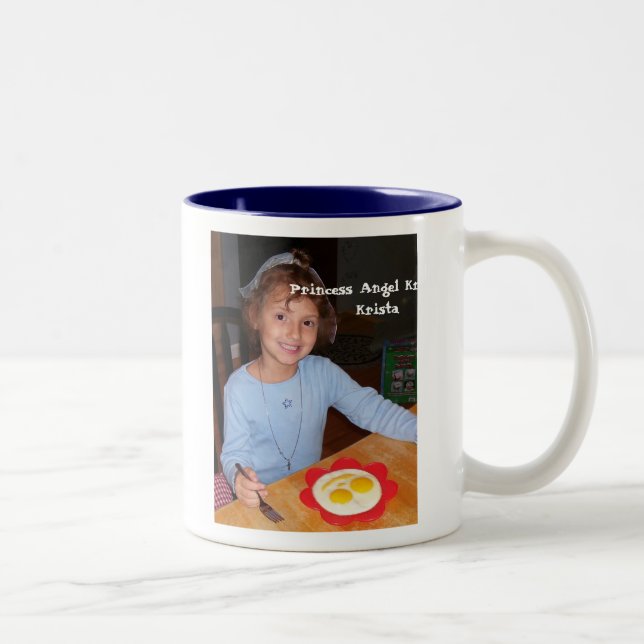 Caneca De Café Em Dois Tons Princesa Anjo Krista (Direita)