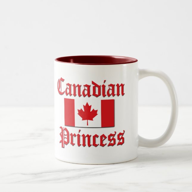 Caneca De Café Em Dois Tons Princesa canadense (Direita)