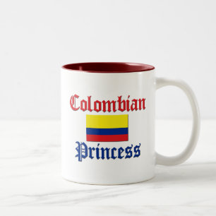 Caneca De Café Em Dois Tons Princesa colombiana