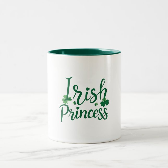 Caneca De Café Em Dois Tons Princesa irlandesa (Centro)