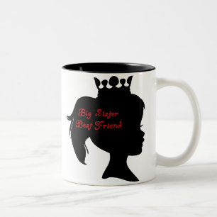Caneca De Café Em Dois Tons Princesa Irmã Melhor Amiga